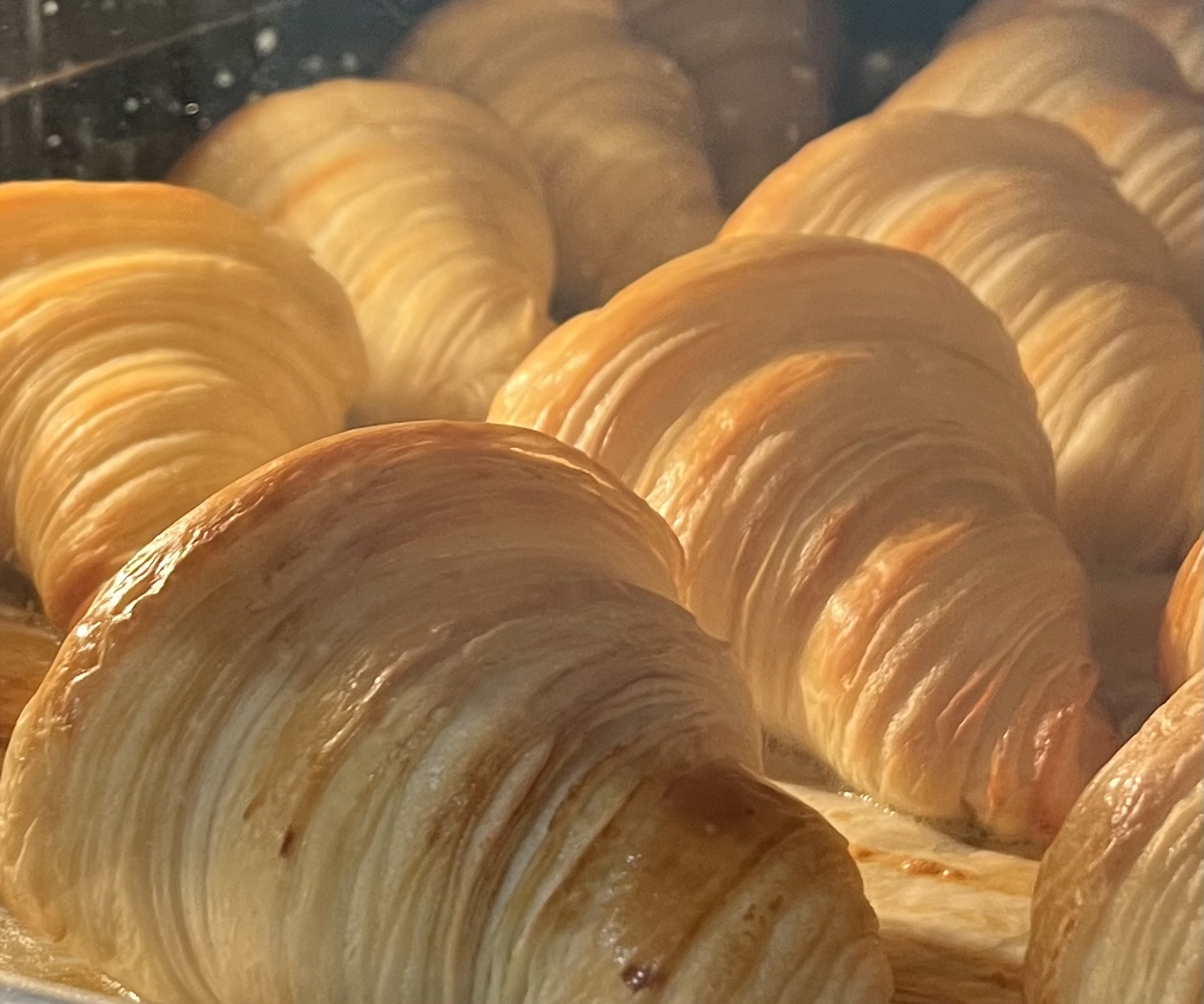 Fresh croissants from Le Saint Honoré